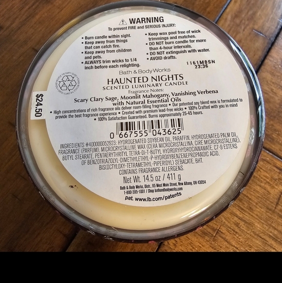 Bath and Body Works Haunted Nights Candle-NWT - Picture 2 of 4